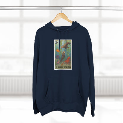 Kelp Forest Lotería Unisex - Pull-Over Cotton Blend Fleece Hoodie (El Bosque de Algas)