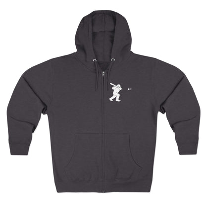 Ventana Sluggersquatch Unisex - Zip Cotton Blend Fleece Hoodie