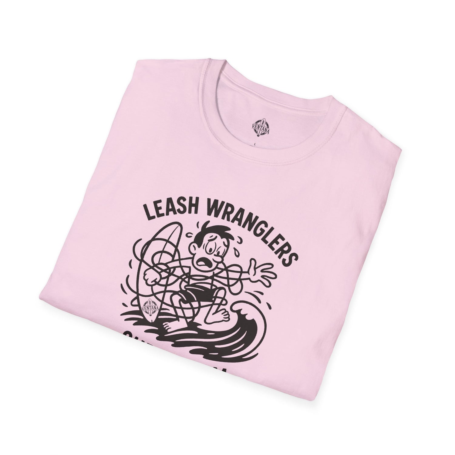 Leash Wranglers Surf Team Unisex - Soft Style U.S. Cotton T-Shirt