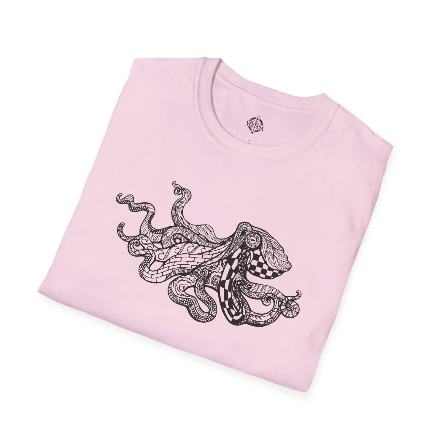 Ventangle Octopus Unisex - Soft Style U.S. Cotton T-Shirt