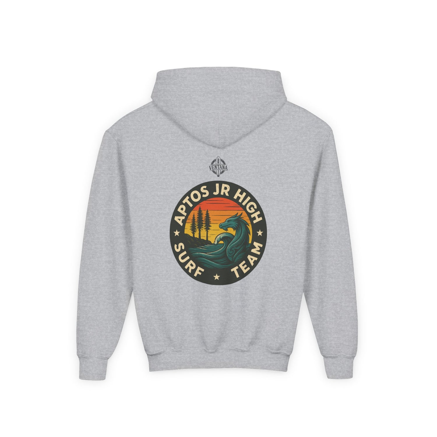 Aptos Jr High Surf Team Youth Pull-Over Hoodie - Heavy Blend Sweatshirt