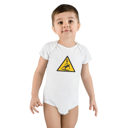 Electric Surfer - Baby Short Sleeve 100% Cotton Onesie