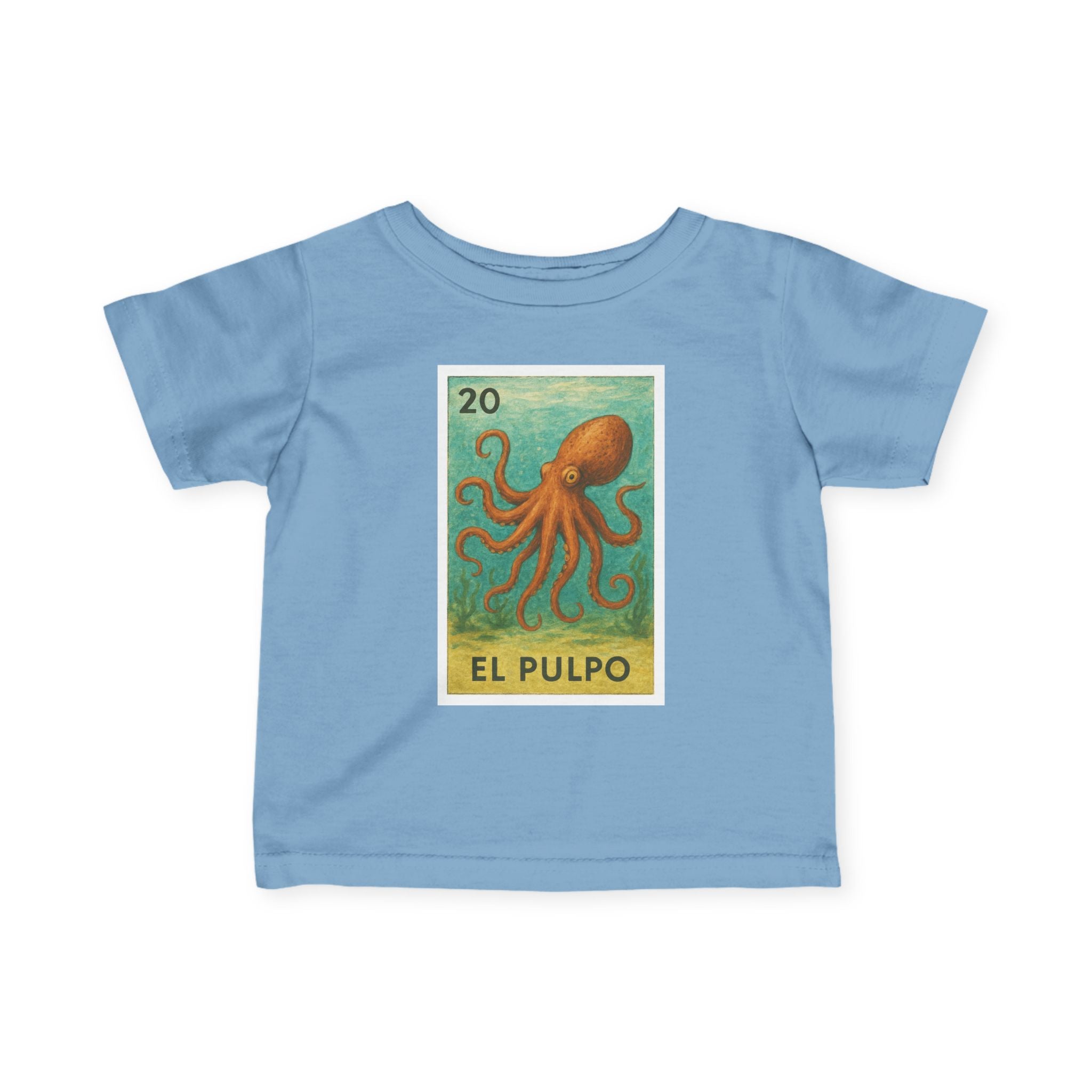 Octopus Lotería - Infant 100% Cotton T-Shirt (El Pulpo)