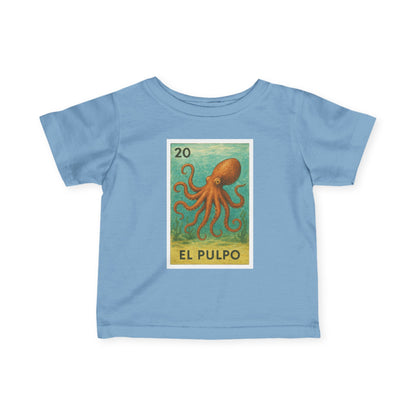Octopus Lotería - Infant 100% Cotton T-Shirt (El Pulpo)