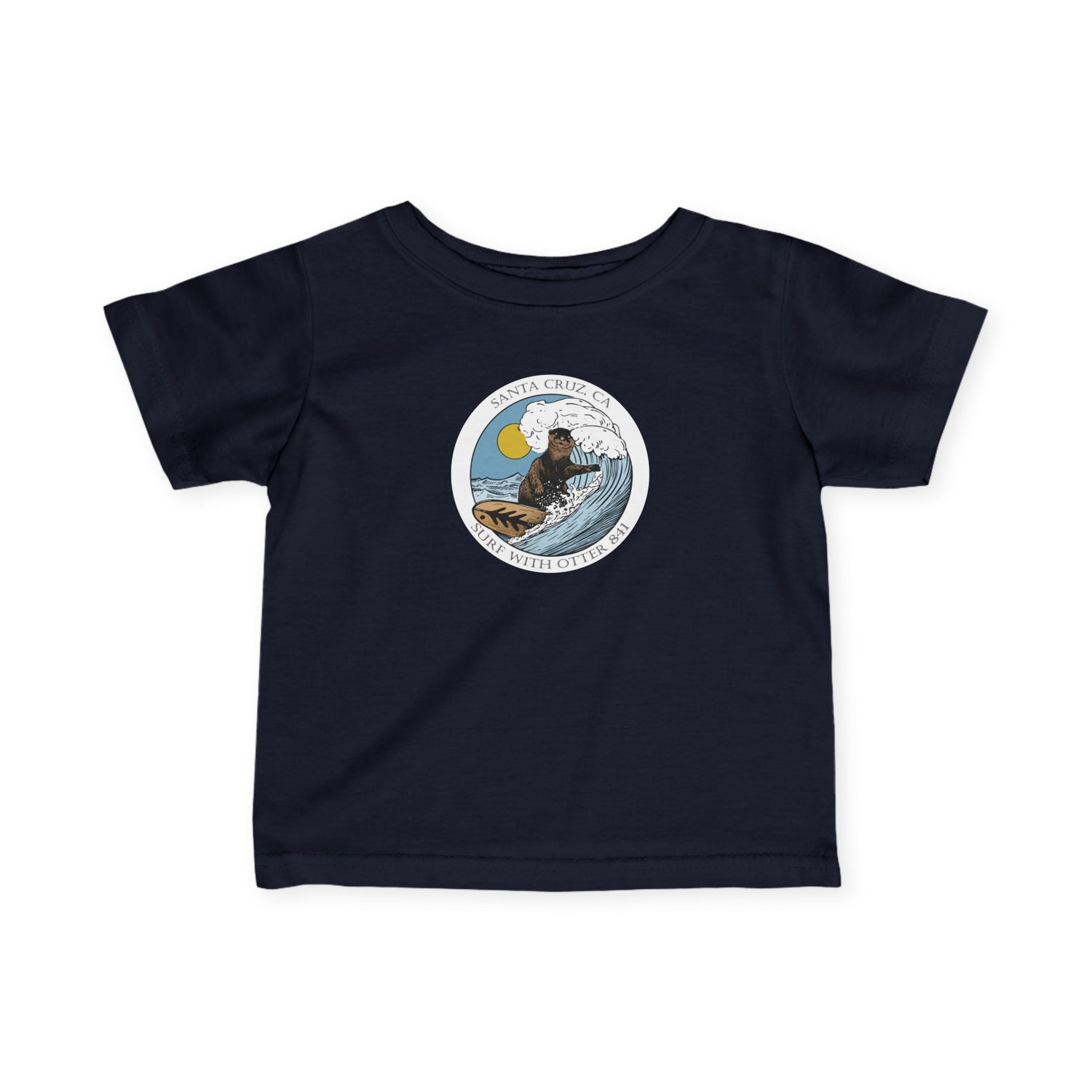 Surf with Otter 841 Ventana by Thiago Bianchini - Infant 100% Cotton T-Shirt