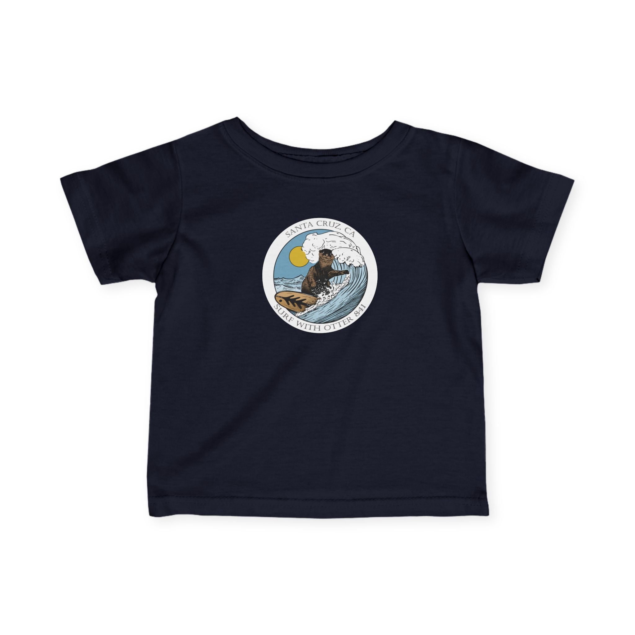 Surf with Otter 841 Ventana by Thiago Bianchini - Infant 100% Cotton T-Shirt