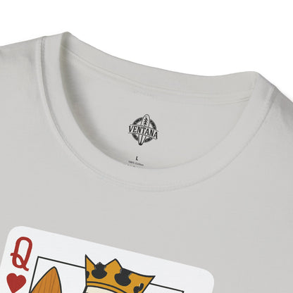 Queen of Hearts Surfer Unisex - U.S. Cotton T-Shirt