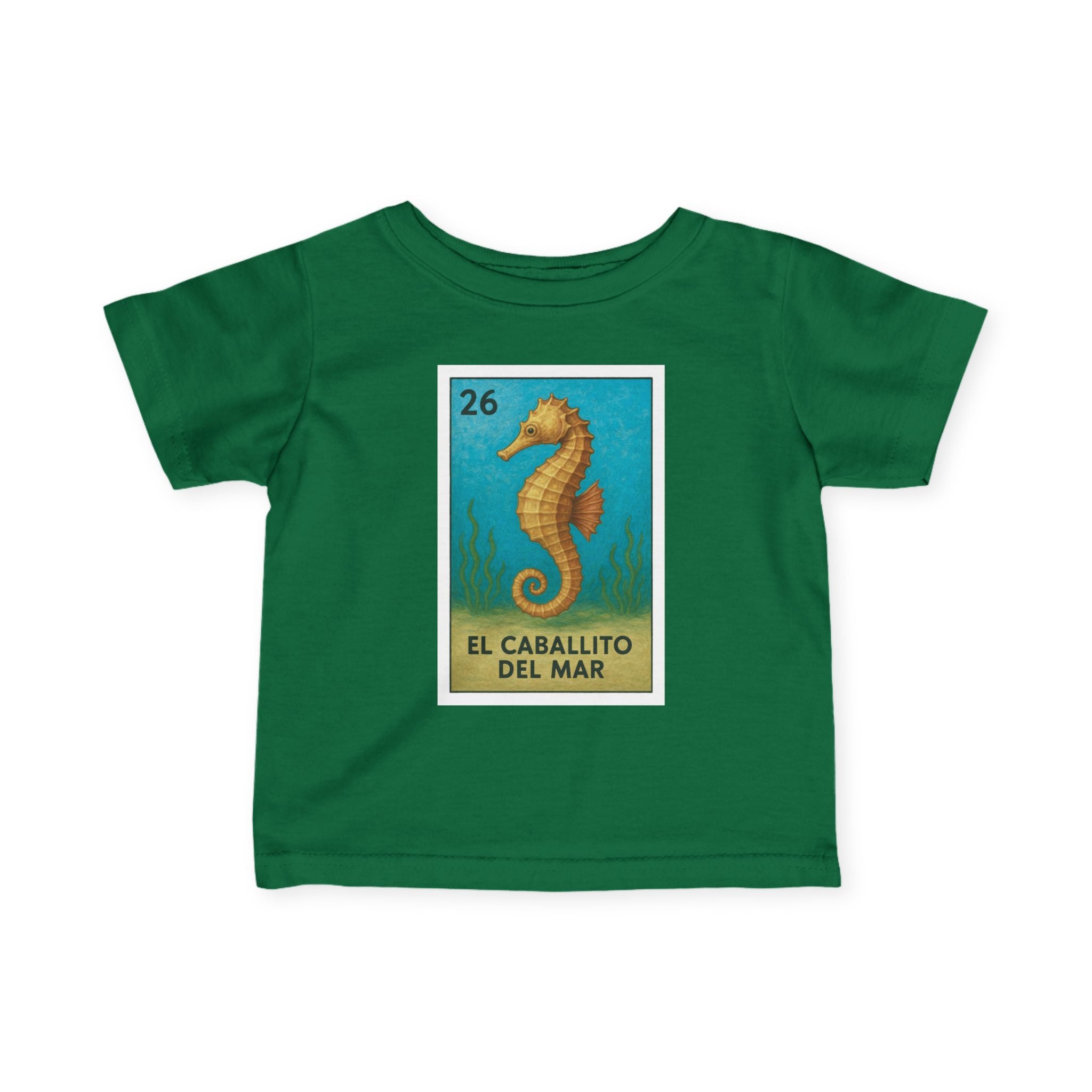 Seahorse Lotería - Infant 100% Cotton T-Shirt (La Orca)