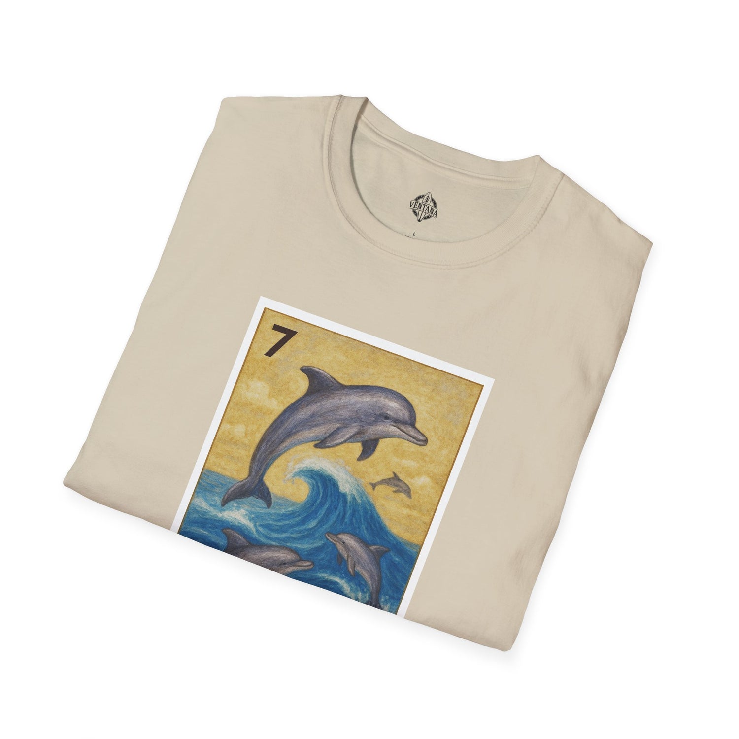 Dolphin Lotería Unisex - Soft Style U.S. Cotton T-Shirt (El Delfín)
