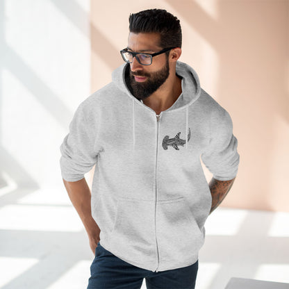 Ventangle Hammerhead Unisex - Zip Cotton Blend Fleece Hoodie