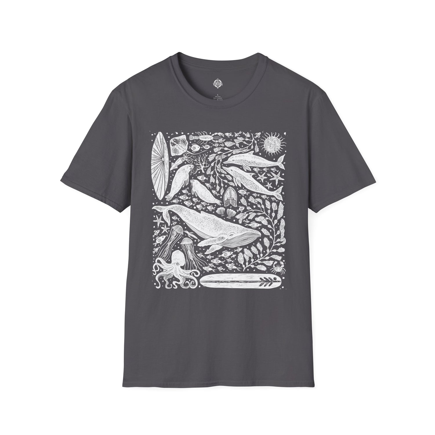 Ventana Marine Life by Lili Arnold Unisex - Soft Style U.S. Cotton T-Shirt