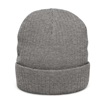 Aptos Junior High Surf Team - Embroidered Unisex Ribbed Knit Beanie with Recycled Polyester