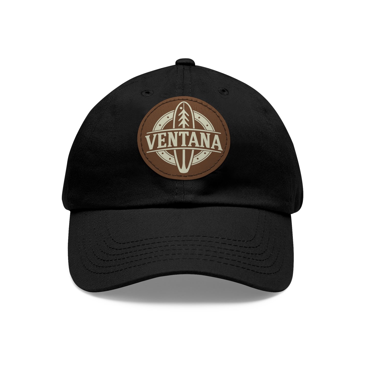 Ventana Treefish Logo Vegan Leather Patch Hat
