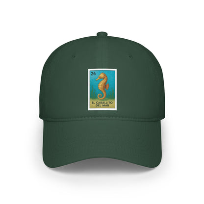 Seahorse Lotería Unisex - 100% Cotton Baseball Cap (El Caballito del Mar)