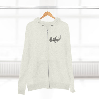 Ventangle Hammerhead Unisex - Zip Cotton Blend Fleece Hoodie