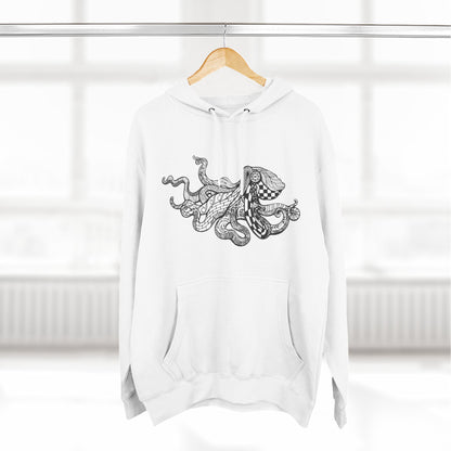 Ventangle Octopus Unisex - Pull-Over Cotton Blend Fleece Hoodie