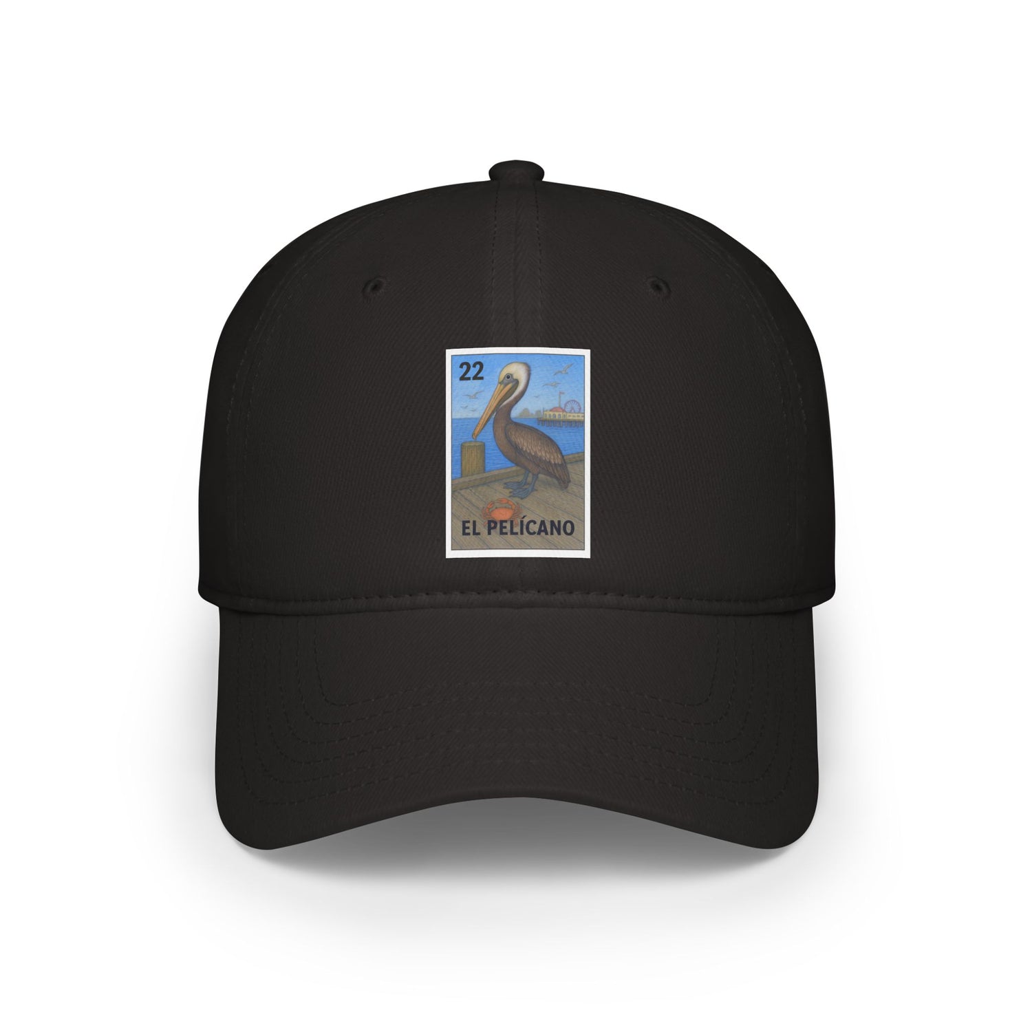 Pelican Lotería Unisex - 100% Cotton Baseball Cap (El Pelícano)