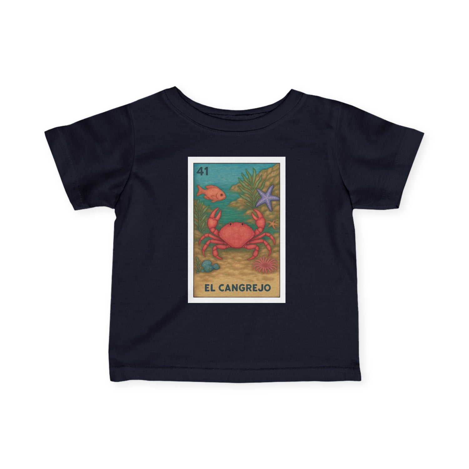 Crab Lotería - Infant 100% Cotton T-Shirt (El Cangrejo)