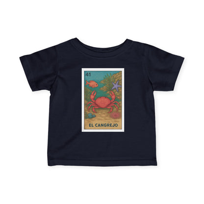 Crab Lotería - Infant 100% Cotton T-Shirt (El Cangrejo)