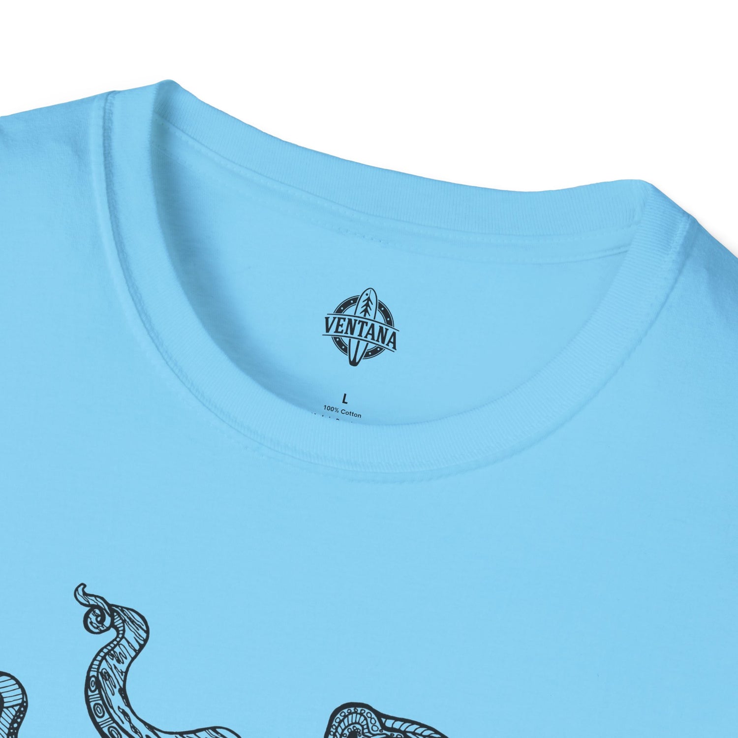 Ventangle Octopus Unisex - Soft Style U.S. Cotton T-Shirt