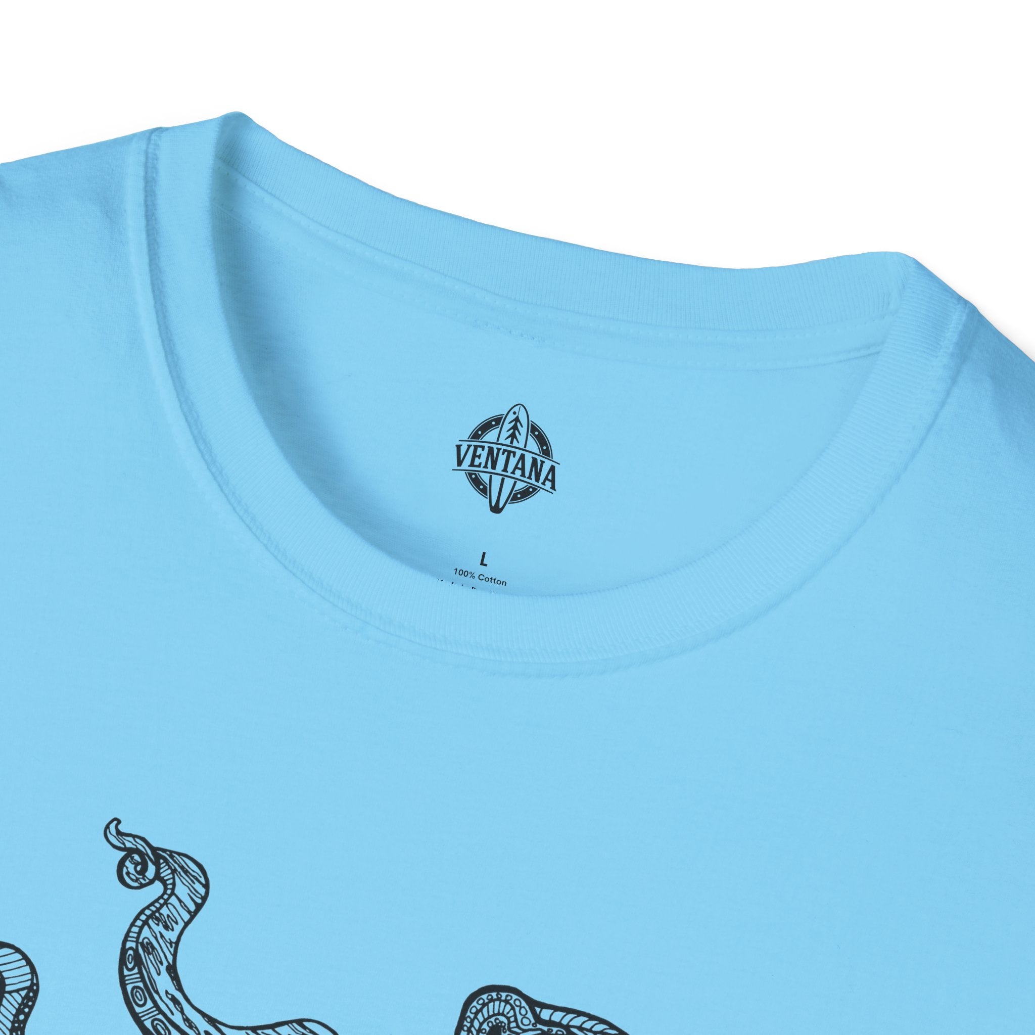 Ventangle Octopus Unisex - Soft Style U.S. Cotton T-Shirt