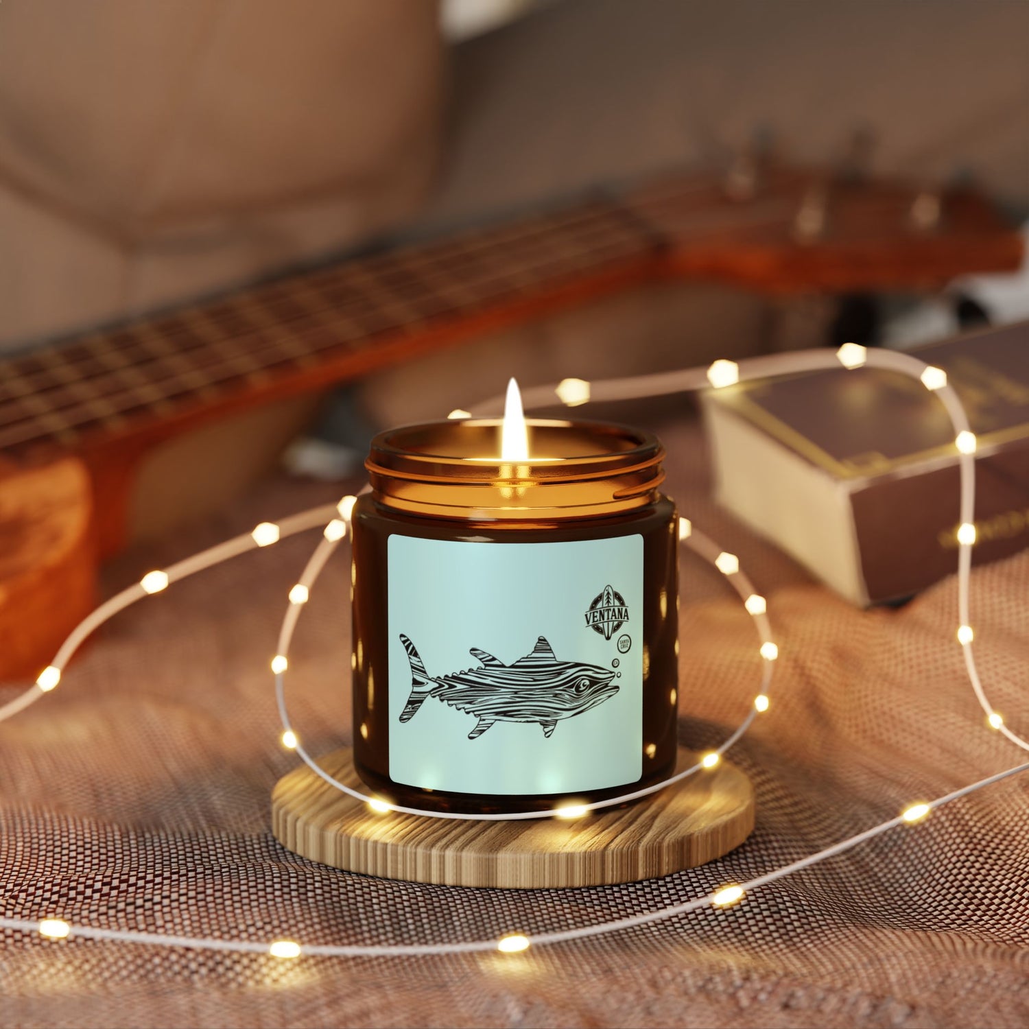 Ventana Wooden Fish - Scented Soy Candle