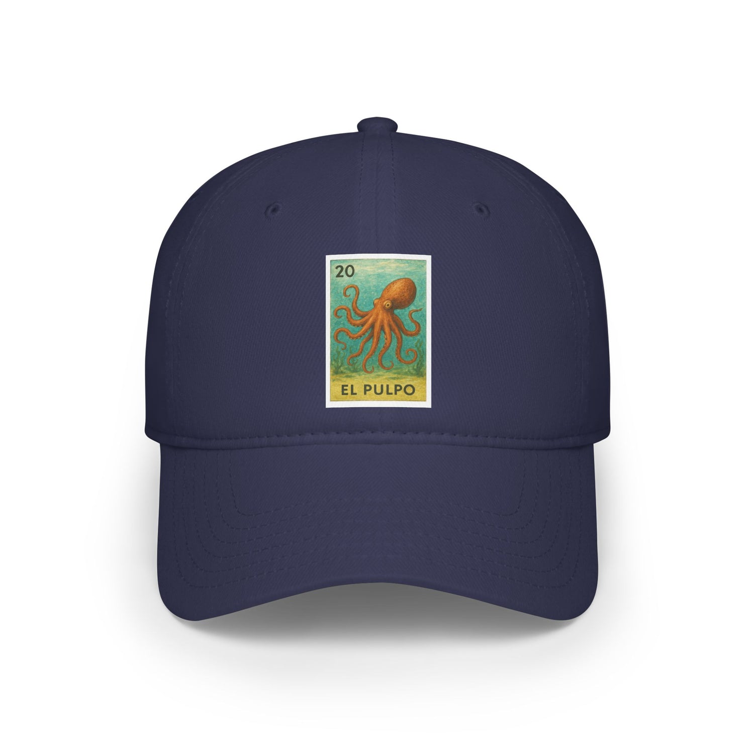 Octopus Lotería Unisex - 100% Cotton Baseball Cap (El Pulpo)