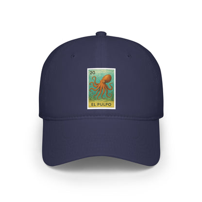 Octopus Lotería Unisex - 100% Cotton Baseball Cap (El Pulpo)