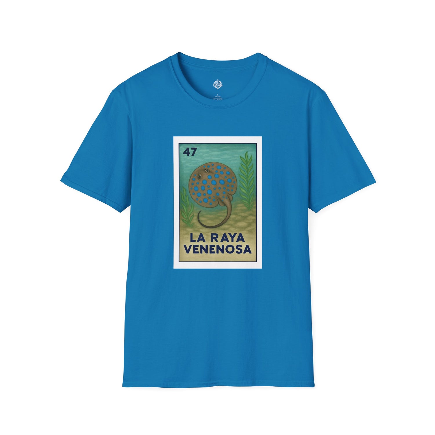 Stingray Lotería Unisex - Soft Style U.S. Cotton T-Shirt (La Raya Venenosa)