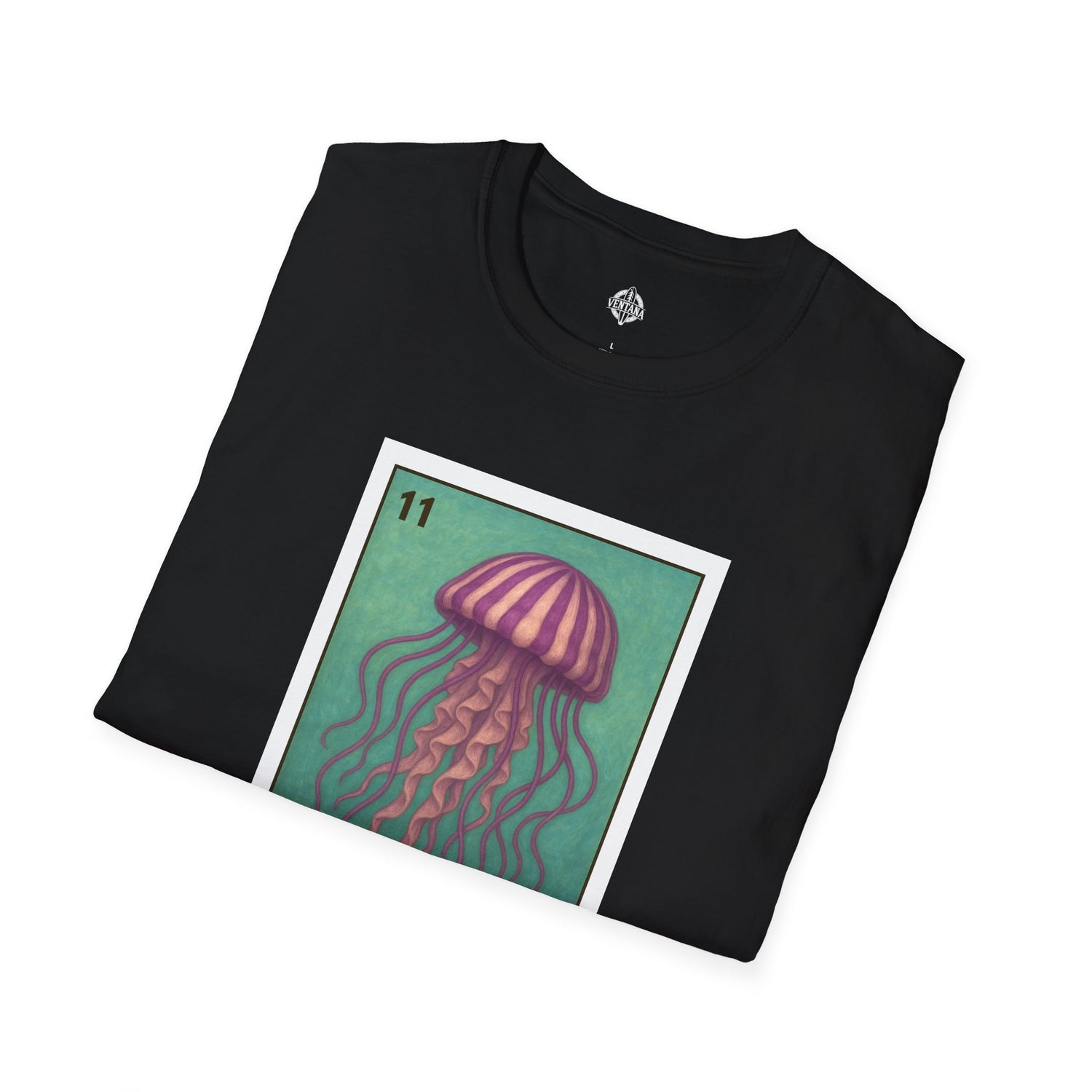Sea Jelly Lotería Unisex - Soft Style U.S. Cotton T-Shirt (La Medusa)