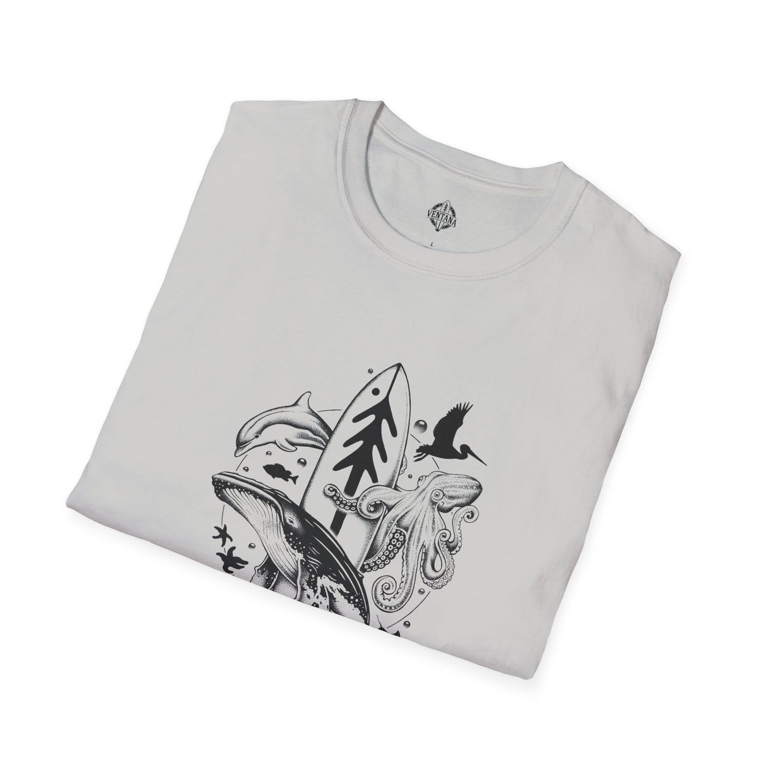 Ventana Monterey Bay by Thiago Bianchini Unisex - Soft Style U.S. Cotton T-Shirt