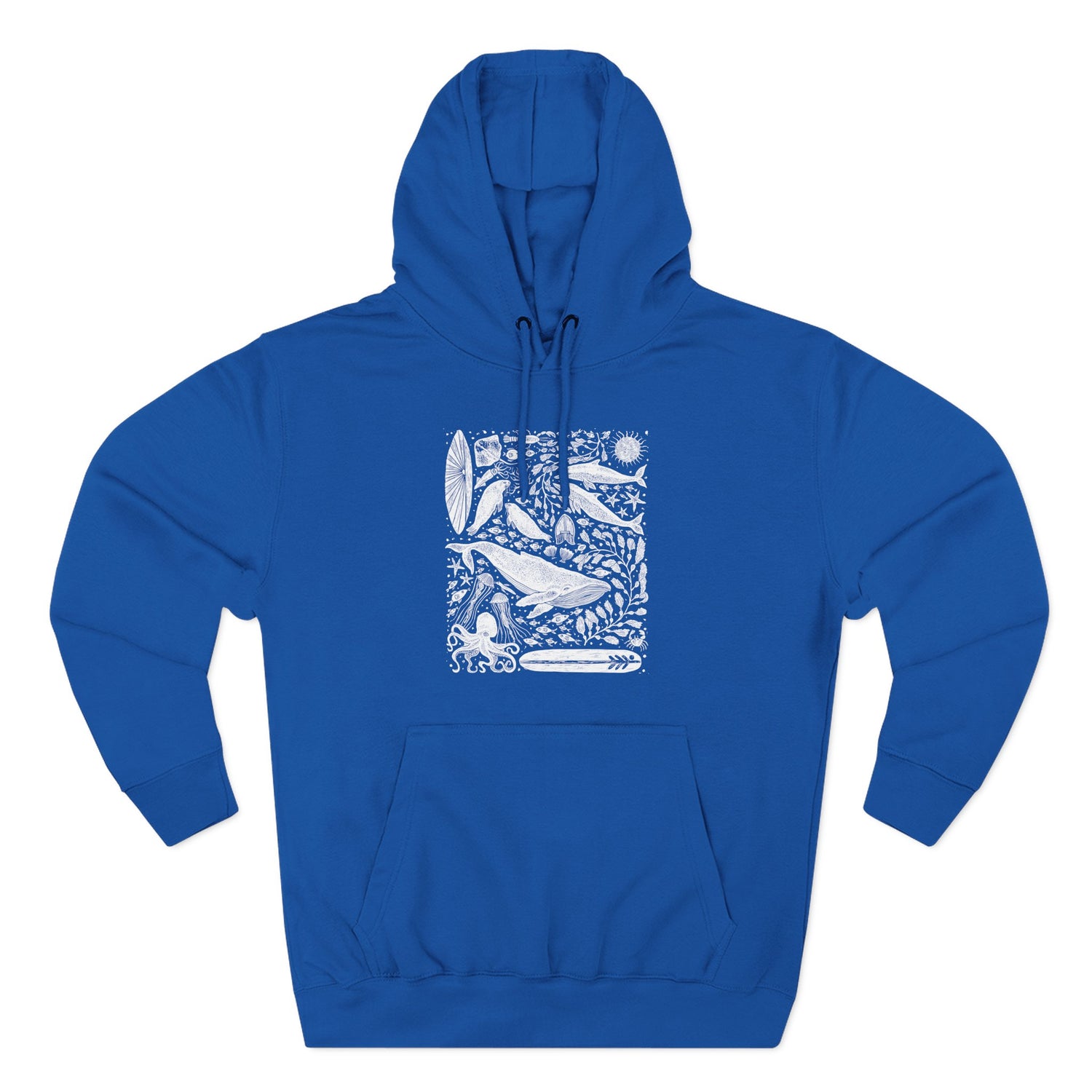 Ventana Marine Life by Lili Arnold Unisex - Pull-Over Cotton Blend Fleece Hoodie