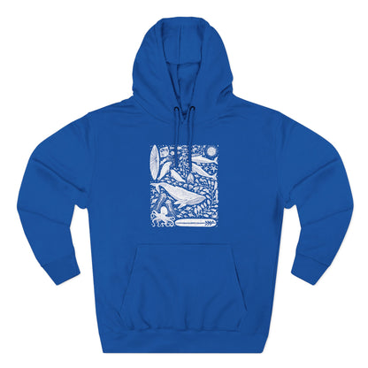 Ventana Marine Life by Lili Arnold Unisex - Pull-Over Cotton Blend Fleece Hoodie