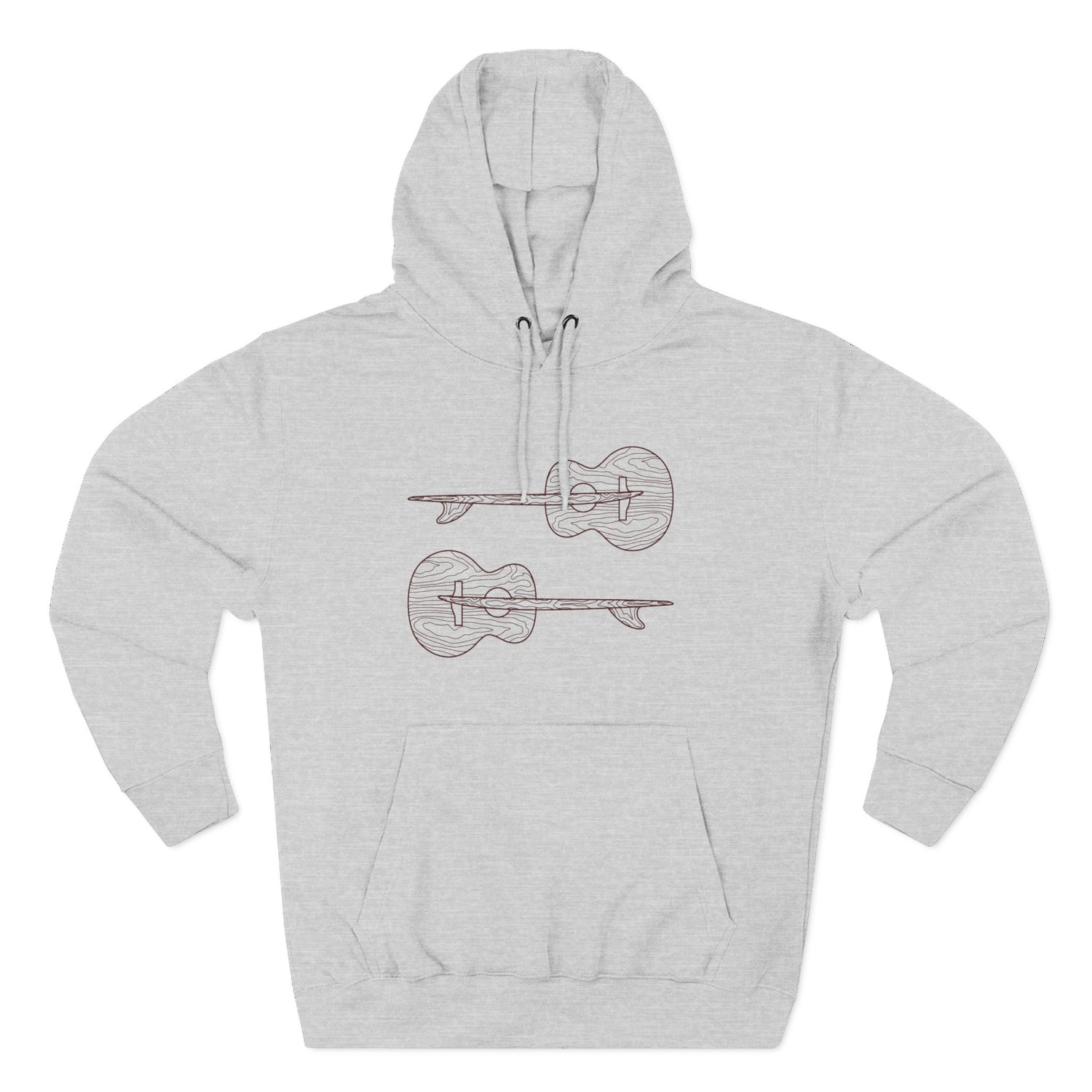 Ventana Santa Cruz Guitar Collab Unisex - Pull-Over Cotton Blend Fleece Hoodie