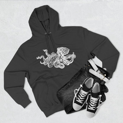 Ventangle Octopus Unisex - Pull-Over Cotton Blend Fleece Hoodie