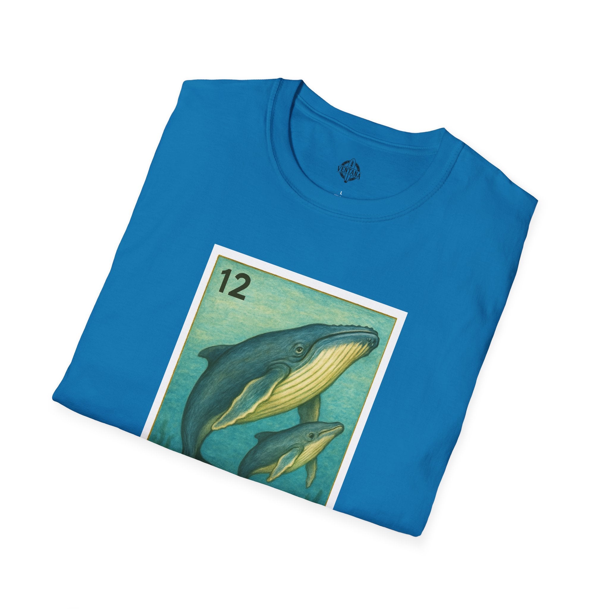 Whale Lotería Unisex - Soft Style U.S. Cotton T-Shirt (La Ballena)