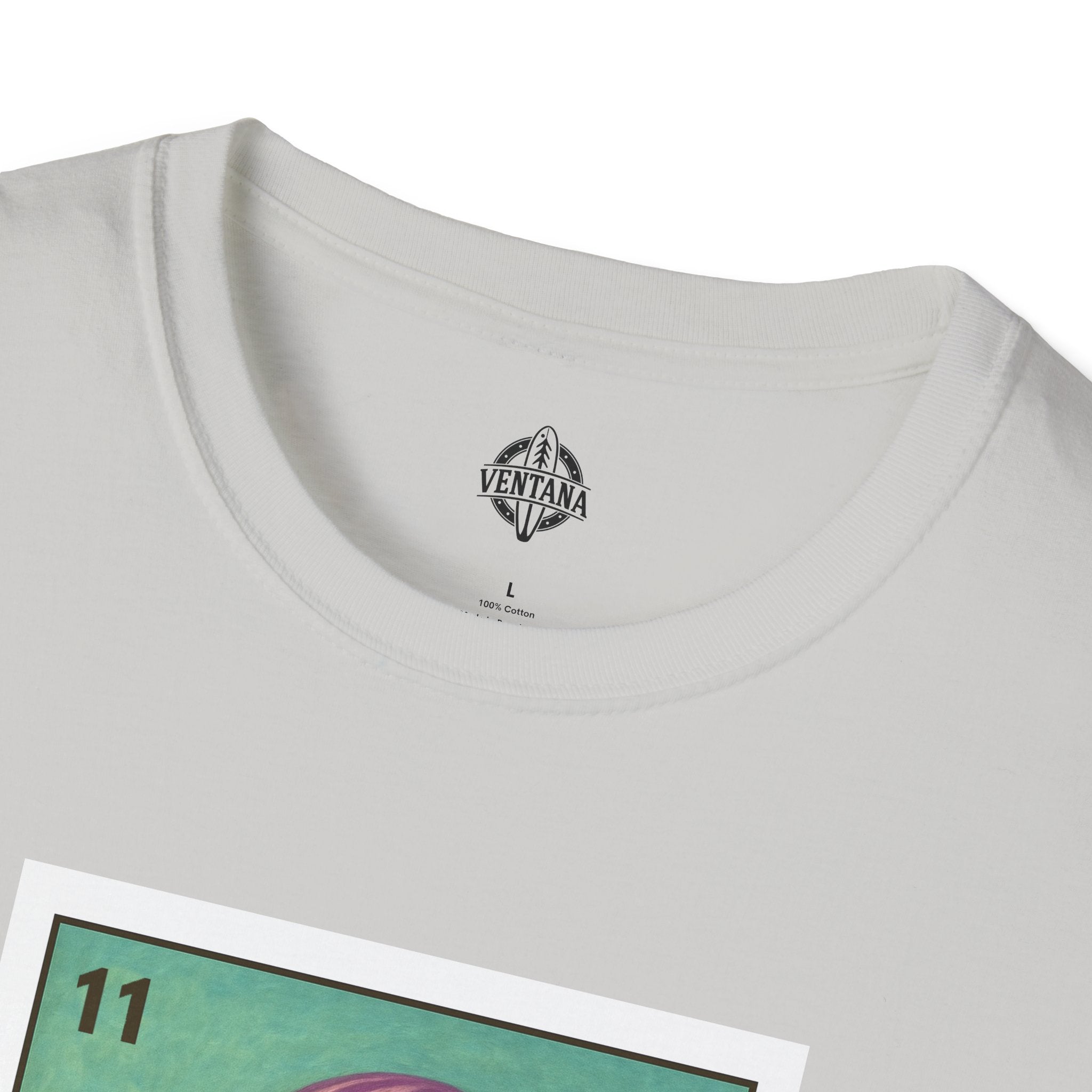 Sea Jelly Lotería Unisex - Soft Style U.S. Cotton T-Shirt (La Medusa)