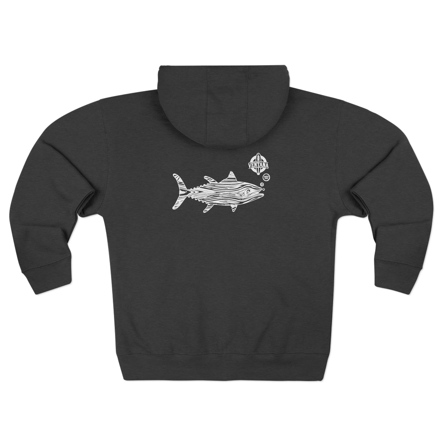 Ventana Wooden Tuna Unisex - Zip Cotton Blend Fleece Hoodie