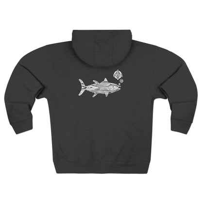 Ventana Wooden Tuna Unisex - Zip Cotton Blend Fleece Hoodie
