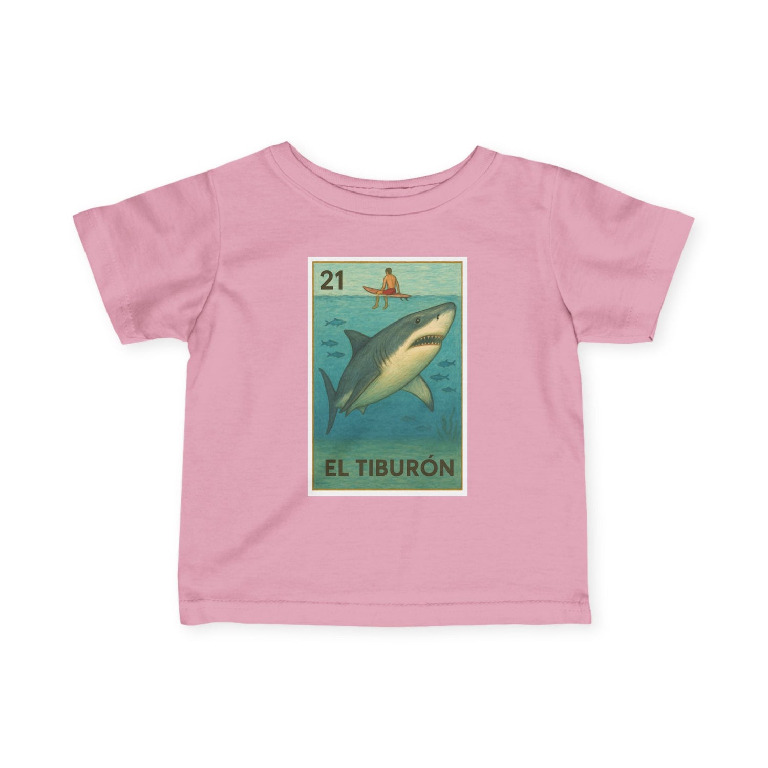 Shark Lotería - Infant 100% Cotton T-Shirt (El Tiburón)