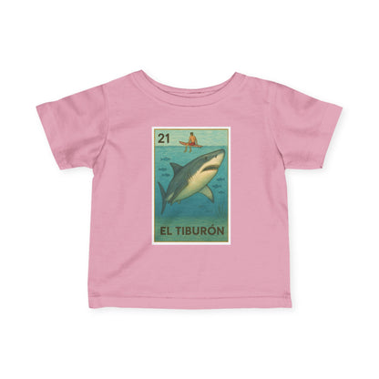 Shark Lotería - Infant 100% Cotton T-Shirt (El Tiburón)