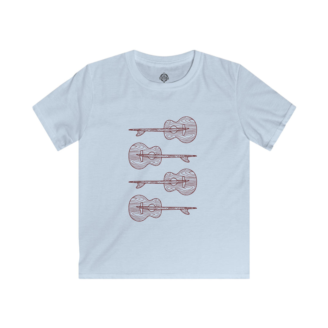 Ventana Santa Cruz Guitar Collab Kids - Soft Style U.S. Cotton T-Shirt