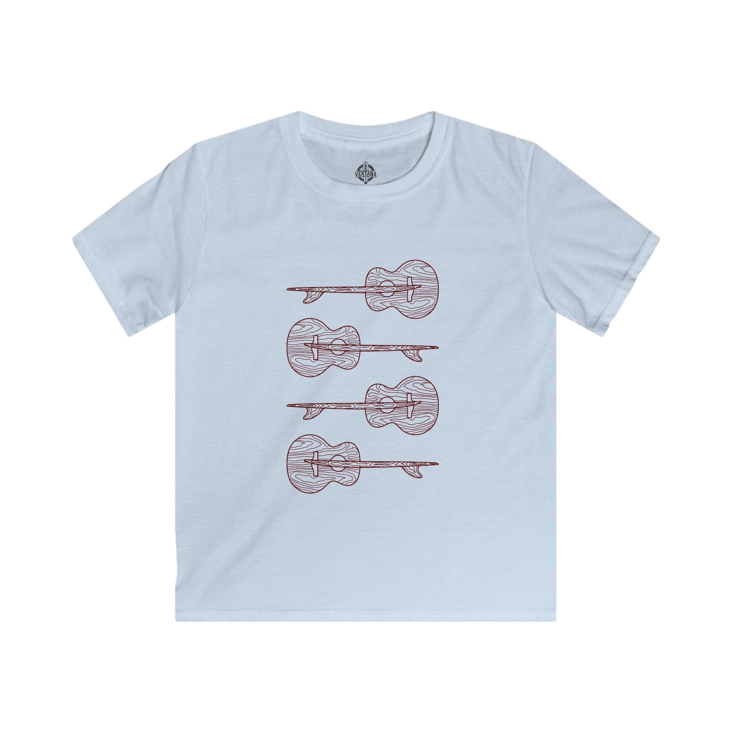 Ventana Santa Cruz Guitar Collab Kids - Soft Style U.S. Cotton T-Shirt