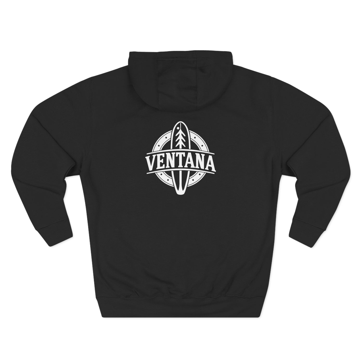 Ventana Treefish Logo - Pull-Over Cotton Blend Fleece Hoodie