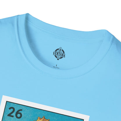 Seahorse Lotería Unisex - Soft Style U.S. Cotton T-Shirt (El Caballito del Mar)