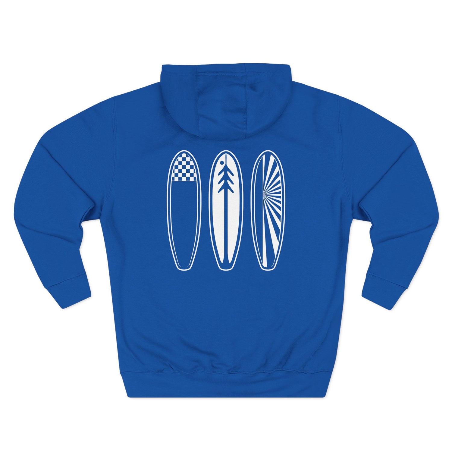 Ventana Three Board - Unisex Pull-Over Cotton Blend Fleece Hoodie