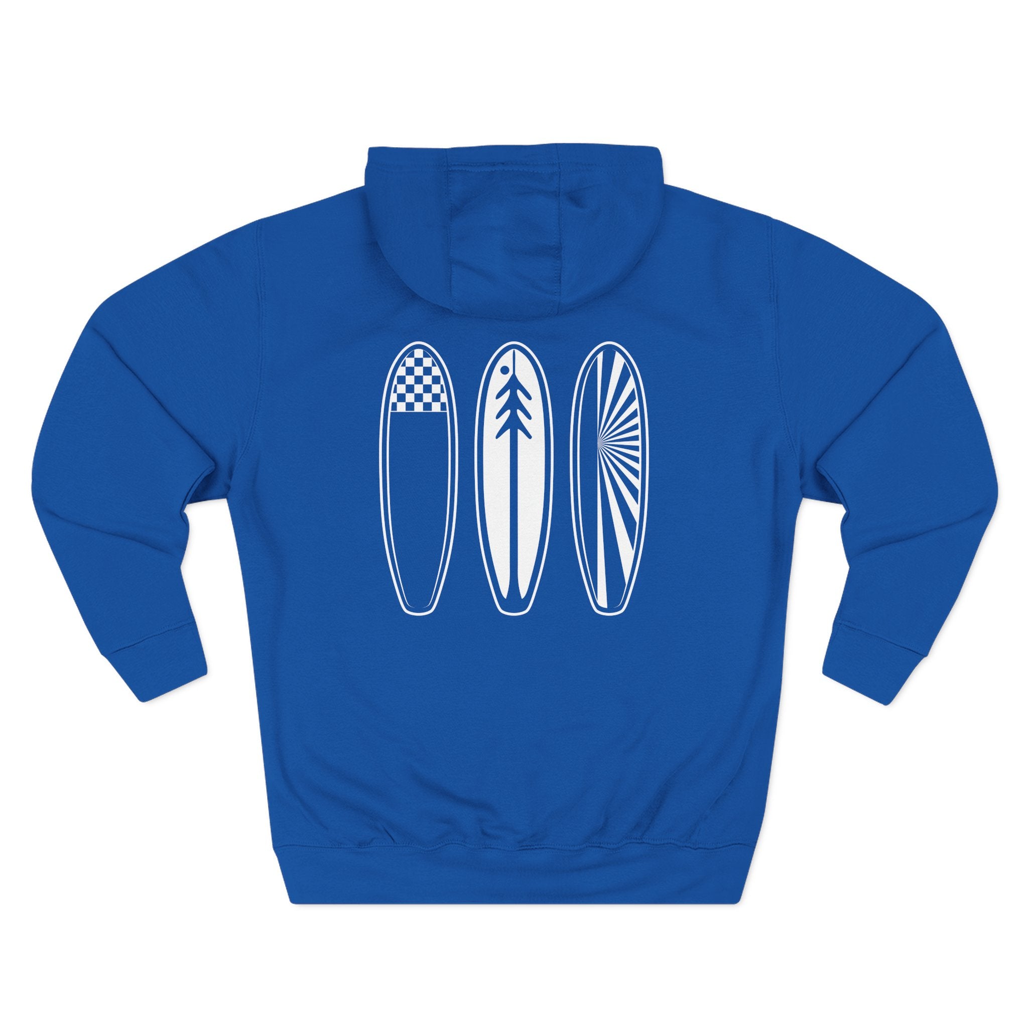 Ventana Three Board - Unisex Pull-Over Cotton Blend Fleece Hoodie