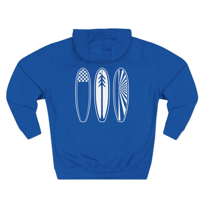Ventana Three Board - Unisex Pull-Over Cotton Blend Fleece Hoodie