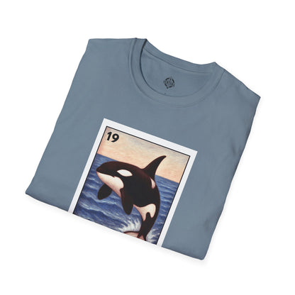 Orca Lotería Unisex - Soft Style U.S. Cotton T-Shirt (La Orca)