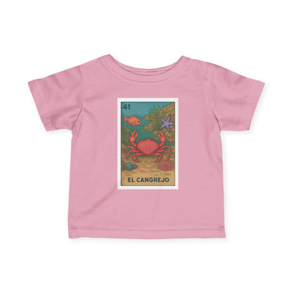 Crab Lotería - Infant 100% Cotton T-Shirt (El Cangrejo)